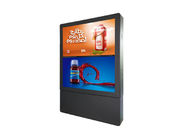 55 pulgadas Lcd vertical que hacen publicidad del tablero al aire libre de la muestra del LCD Digital de la pantalla del tótem dual al aire libre de Digitaces