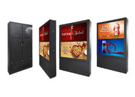 55 pulgadas Lcd vertical que hacen publicidad del tablero al aire libre de la muestra del LCD Digital de la pantalla del tótem dual al aire libre de Digitaces