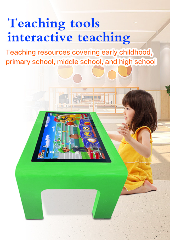 mesa de juegos elegante interactiva de la pantalla táctil 43inch para el sistema de Windows /Andiord de la escuela