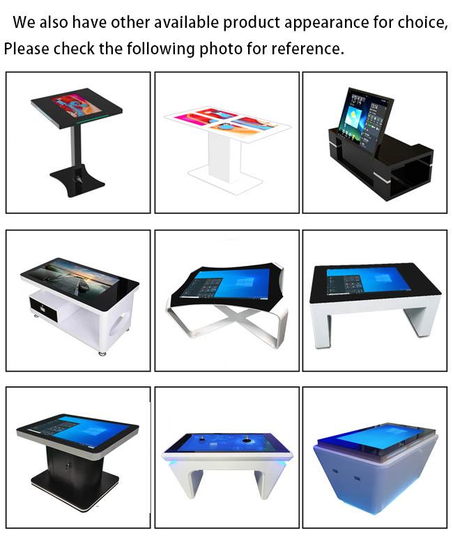 Mesa de centro interactiva de la pantalla táctil de 55 pulgadas para Conferenc/cenar/exhibición/barra