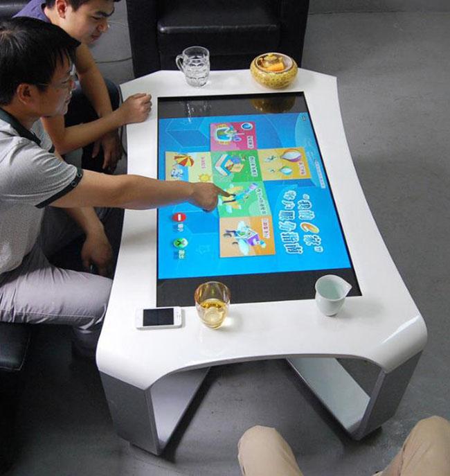 X-tipo mesa de centro interactiva de Windows de 43 pulgadas del multi-touch con la pantalla táctil interior