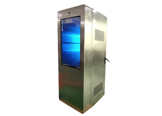 Exhibición portátil del LCD de 43 de la pulgada de la prenda impermeable carteles con pilas capacitivos al aire libre de Digitaces al aire libre