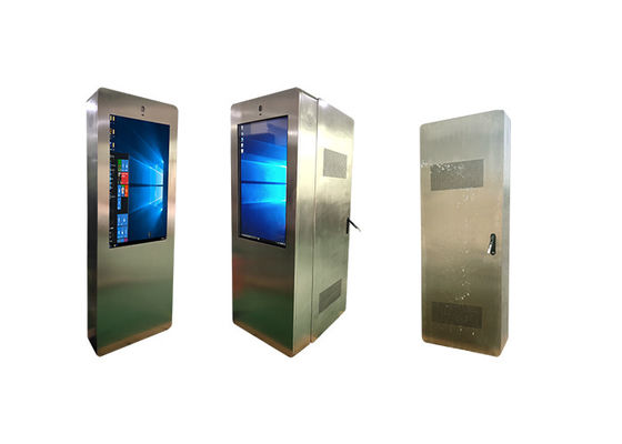 Exhibición portátil del LCD de 43 de la pulgada de la prenda impermeable carteles con pilas capacitivos al aire libre de Digitaces al aire libre