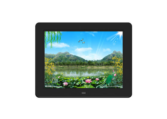 Cuadro fotográfico digital de color blanco de alta resolución de 12 pulgadas con lenguaje multi OSD e interfaz de entrada y salida 1 * USB2.0