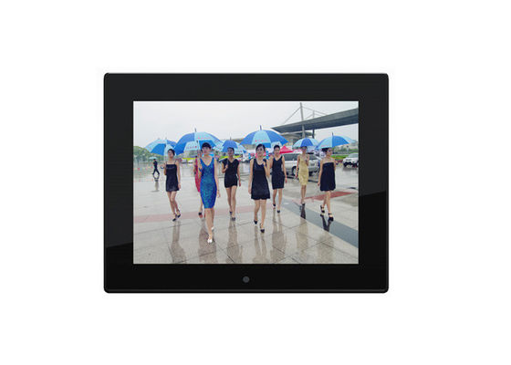Pantalla LCD de 12.1 pulgadas Cuadro de fotos digitales con aplicación gratuita de uso compartido en la nube y marco de madera