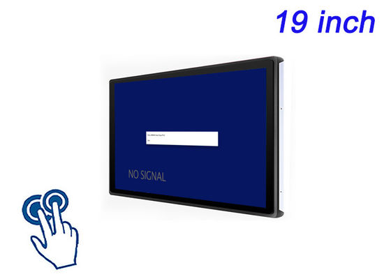 Monitor de 19 pulgadas con toque incorporado para sistemas de vigilancia, operaciones logísticas, pantallas de aeropuerto y salas de control
