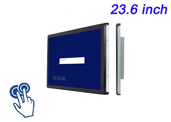 23.6 pulgadas de pantalla táctil incorporada para diagnósticos médicos, equipos de petróleo y gas, automatización de fábricas y centros de mando