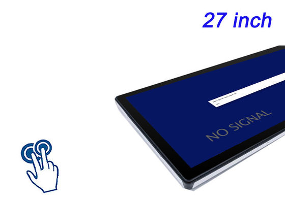Pantalla táctil de 27 pulgadas para stands de exposiciones, sistemas educativos, pantallas de salas de conferencias y soluciones de venta al por menor avanzadas