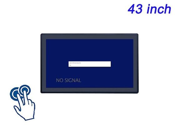 Pantalla táctil incorporada de 43 pulgadas para pantallas de ciudades inteligentes, estadios deportivos, publicidad digital inmersiva y monitoreo industrial a gran escala