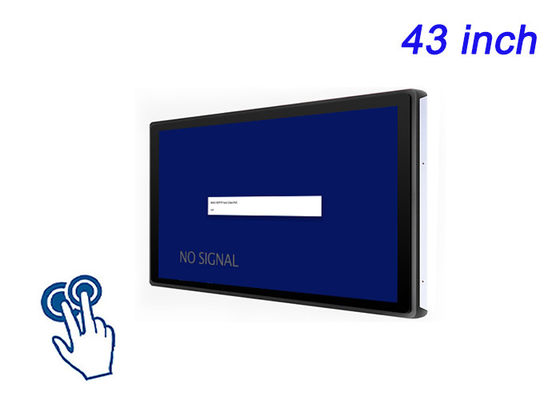 Pantalla táctil incorporada de 43 pulgadas para pantallas de ciudades inteligentes, estadios deportivos, publicidad digital inmersiva y monitoreo industrial a gran escala