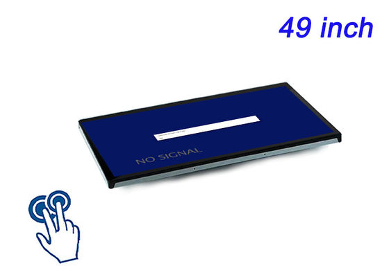 Display táctil incorporado de 49 pulgadas para sistemas de control de fabricación, instrumentos de laboratorio, terminales públicos y paneles HMI