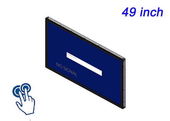 Display táctil incorporado de 49 pulgadas para sistemas de control de fabricación, instrumentos de laboratorio, terminales públicos y paneles HMI