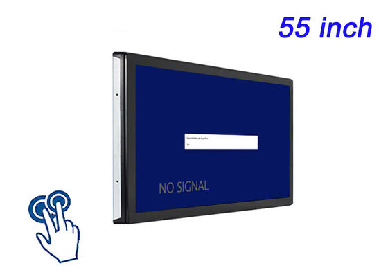 Monitor táctil incorporado de 55 pulgadas para pantallas interactivas, sistemas minoristas, aparatos inteligentes y señalización digital