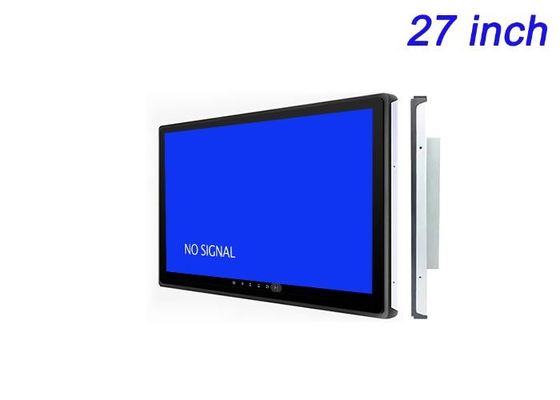 Monitoreo incrustado de 27 pulgadas para publicidad digital, operaciones logísticas, pantallas de transporte público y paneles de exhibición
