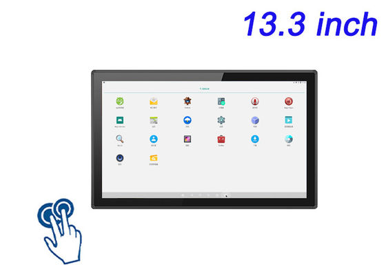 13.3 pulgadas Android Touch Monitor Incorporado para pantallas de venta al por menor, sistemas de control industrial, centros de hogares inteligentes y señalización digital