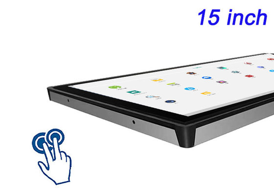Pantalla táctil Android de 15 pulgadas para sistemas de seguridad, automatización de almacenes, máquinas expendedoras e interfaces de transporte