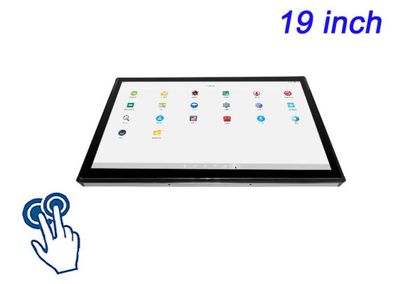 Pantalla táctil Android de 19 pulgadas para sistemas de seguridad, automatización de fábricas, interfaces de transporte y paneles de información pública