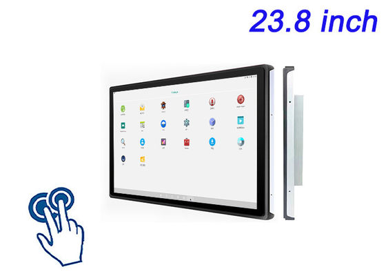 23.8 pulgadas Android Embedded Touch Screen para aplicaciones de hospitalidad, máquinas CNC, paneles de control de logística y señalización digital
