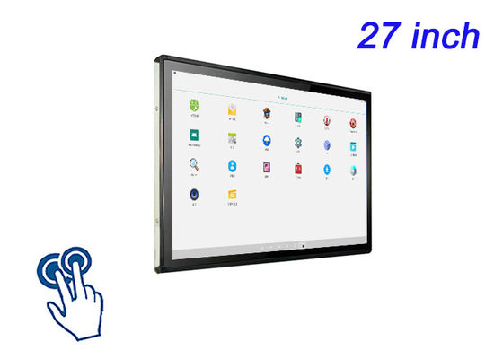 Pantalla táctil incorporada de Android de 27 pulgadas para pantallas de ferias comerciales, aplicaciones minoristas inteligentes, consolas multimedia y sistemas de control