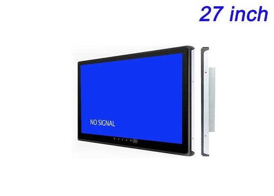 Pantalla integrada de Android de 27 pulgadas para publicidad digital, pantallas de ferias comerciales, paneles de control de logística y salas de comando
