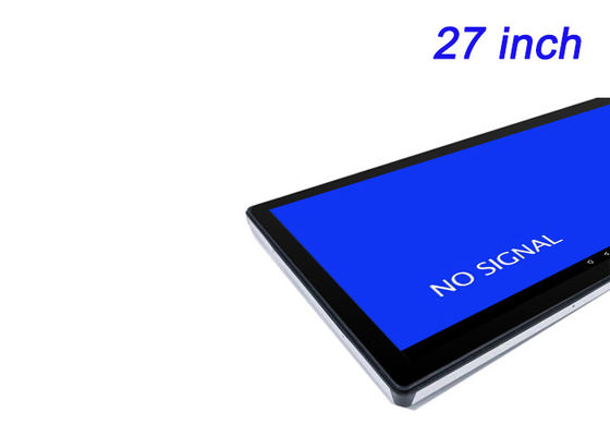 Pantalla integrada de Android de 27 pulgadas para publicidad digital, pantallas de ferias comerciales, paneles de control de logística y salas de comando