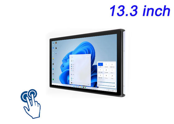 13.3 pulgadas Windows Touch Monitor incrustado para cajas minoristas, señalización digital interactiva, centros de hogar inteligente y paneles de control