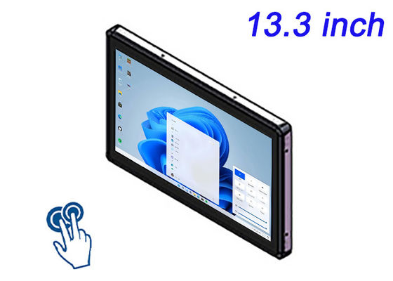 13.3 pulgadas Windows Touch Monitor incrustado para cajas minoristas, señalización digital interactiva, centros de hogar inteligente y paneles de control