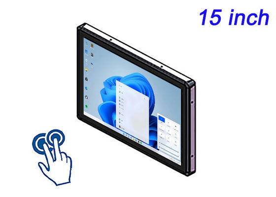 Pantalla de 15 pulgadas Windows Touch Incorporada para monitoreo de seguridad, automatización de fábricas, gestión de almacenes y pantallas de transporte