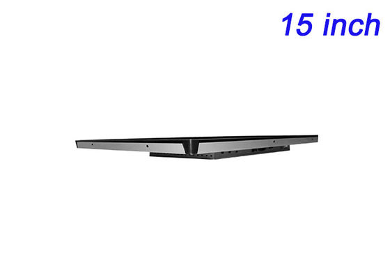 Pantalla de 15 pulgadas Windows Touch Incorporada para monitoreo de seguridad, automatización de fábricas, gestión de almacenes y pantallas de transporte