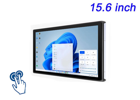 15.6 pulgadas de pantalla táctil Windows Incorporada para pantallas de ciudad inteligente, interfaces de estadios, soluciones de venta al por menor inmersivas y sistemas de juegos