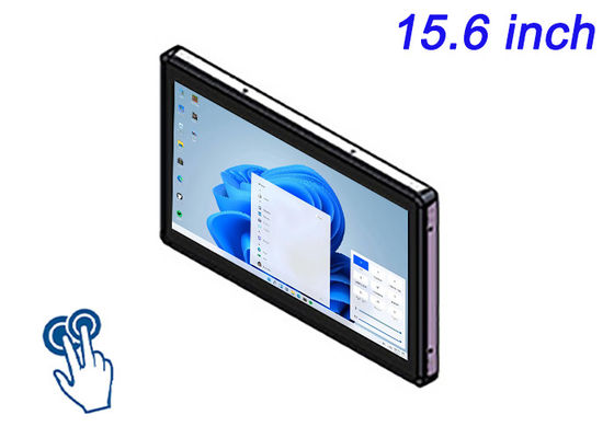 15.6 pulgadas de pantalla táctil Windows Incorporada para pantallas de ciudad inteligente, interfaces de estadios, soluciones de venta al por menor inmersivas y sistemas de juegos