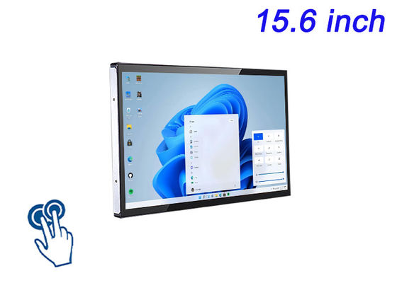 15.6 pulgadas de pantalla táctil Windows Incorporada para pantallas de ciudad inteligente, interfaces de estadios, soluciones de venta al por menor inmersivas y sistemas de juegos