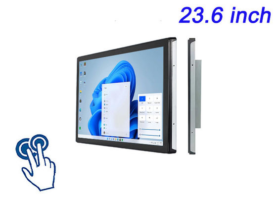 23Pantalla de pantalla táctil integrada de.6 pulgadas para Windows para diagnósticos médicos, máquinas CNC, sistemas de refinería de petróleo y paneles de control avanzados