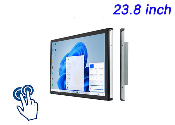 23.8 pulgadas de pantalla de Windows Touch Incorporada para señalización digital, pizarras interactivas, pedidos en la mesa del restaurante y monitoreo de seguridad