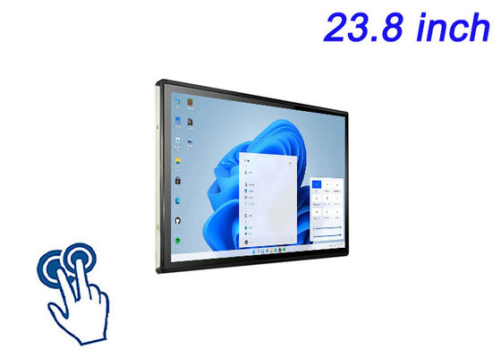 23.8 pulgadas de pantalla de Windows Touch Incorporada para señalización digital, pizarras interactivas, pedidos en la mesa del restaurante y monitoreo de seguridad
