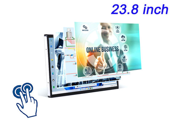 23.8 pulgadas de pantalla de Windows Touch Incorporada para señalización digital, pizarras interactivas, pedidos en la mesa del restaurante y monitoreo de seguridad