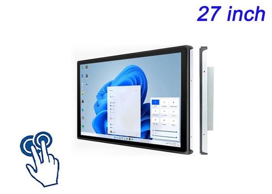 Pantalla táctil incorporada de 27 pulgadas de Windows para ferias comerciales, publicidad interactiva, aplicaciones minoristas de gama alta y sistemas de comando