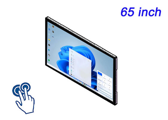 Display integrado de Windows Touch de 65 pulgadas para redes de señalización digital, aplicaciones de sala de control, experiencias inmersivas y presentaciones de alto impacto