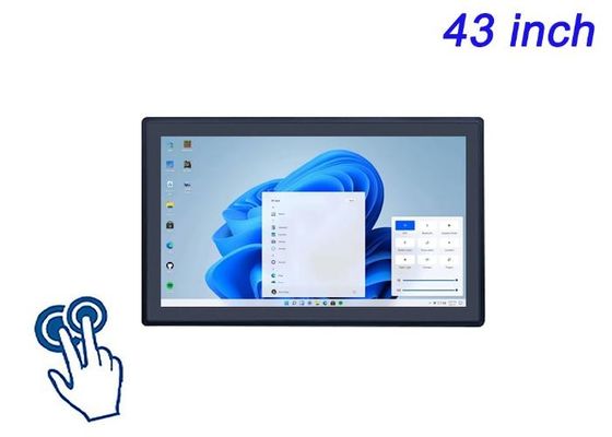 Pantalla táctil integrada de 43 pulgadas para pantallas de ciudades inteligentes, interfaces de estadios, soluciones de venta al por menor inmersivas y sistemas de juegos