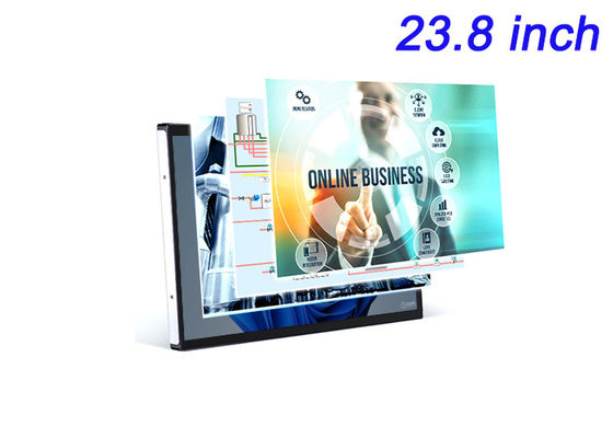 23.8 pulgadas de pantalla de Windows Touch Incorporada para señalización digital, pizarras interactivas, pedidos en la mesa del restaurante y monitoreo de seguridad