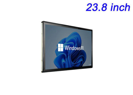 23.8 pulgadas de pantalla de Windows Touch Incorporada para señalización digital, pizarras interactivas, pedidos en la mesa del restaurante y monitoreo de seguridad