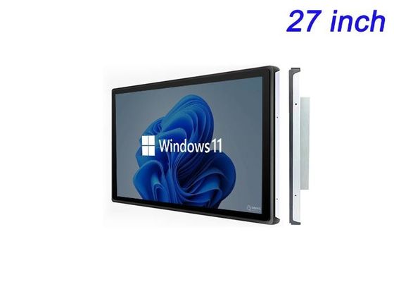 Pantalla de 27 pulgadas Windows Incorporada para publicidad digital, pantallas de ferias comerciales, paneles de control de logística y salas de comando