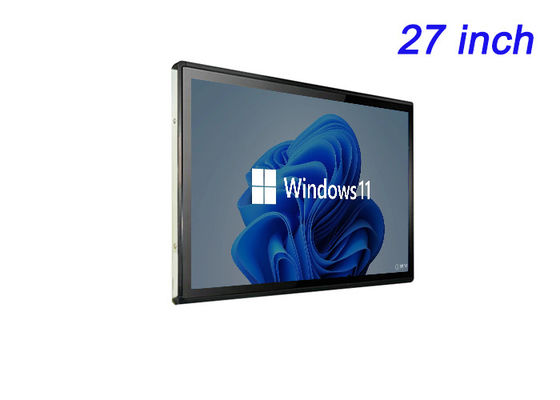 Pantalla de 27 pulgadas Windows Incorporada para publicidad digital, pantallas de ferias comerciales, paneles de control de logística y salas de comando