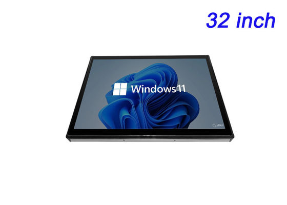 Monitor integrado con ventanas de 32 pulgadas para sistemas de vigilancia, pantallas de aeropuerto, paneles de transporte público y monitoreo industrial