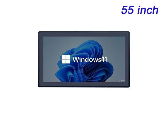 Pantalla táctil incorporada de 55 pulgadas para presentaciones corporativas, instalaciones de arte digital, exposiciones interactivas de museos y videoconferencias de gama alta
