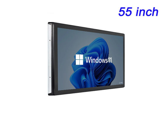 Pantalla táctil incorporada de 55 pulgadas para presentaciones corporativas, instalaciones de arte digital, exposiciones interactivas de museos y videoconferencias de gama alta