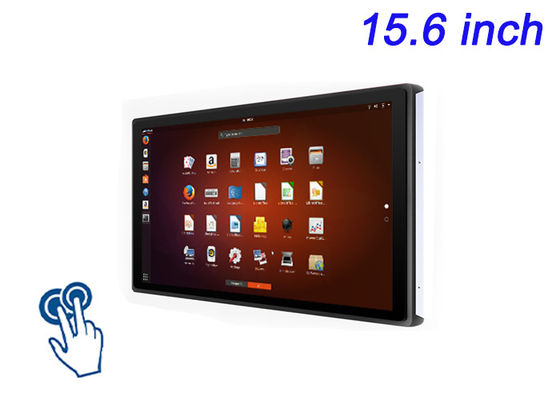 15.6 pulgadas de Linux con pantalla táctil incrustada para quioscos públicos, sistemas de gestión de energía, automatización de fábricas y pantallas educativas