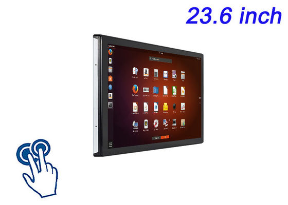 23.6 pulgadas de pantalla de toque Linux incrustada para máquinas CNC, aplicaciones de ciudades inteligentes, sistemas de monitoreo de hospitales y stands de exposiciones
