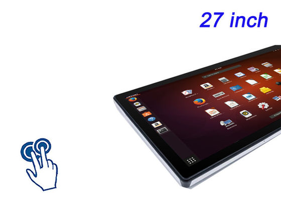 Pantalla táctil integrada de 27 pulgadas Linux para pantallas de venta al por menor a gran escala, sistemas de facturación en aeropuertos, monitoreo de transmisiones y paneles de control de energía
