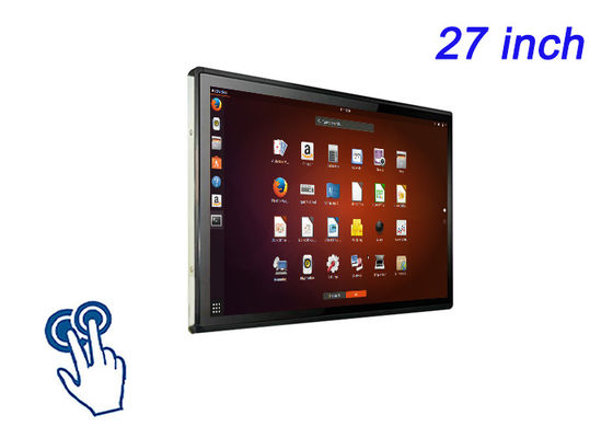 Pantalla táctil integrada de 27 pulgadas Linux para pantallas de venta al por menor a gran escala, sistemas de facturación en aeropuertos, monitoreo de transmisiones y paneles de control de energía